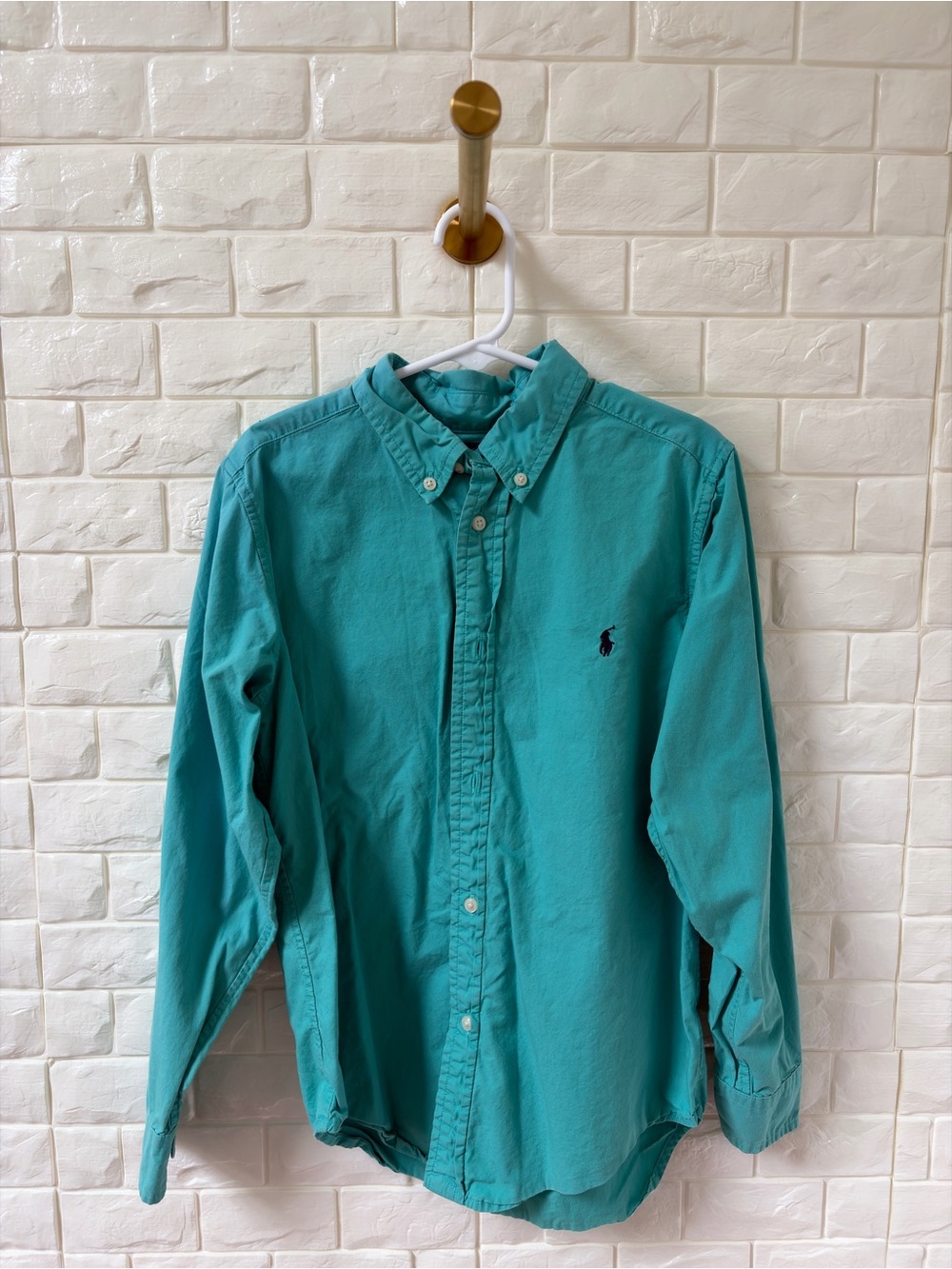 Polo by Ralph Lauren Men’s Teal Button-Down Shirt